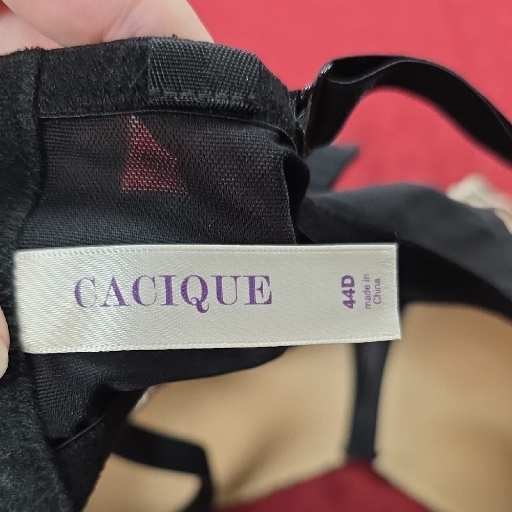 Cacique Leopard Print Bra with Black Accents - Picture 3 of 3